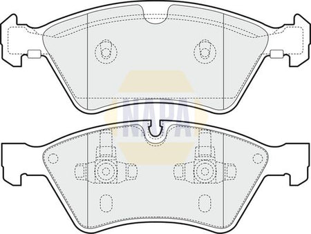 Napa NBP1118 Brake Pad Set, disc brake - 1