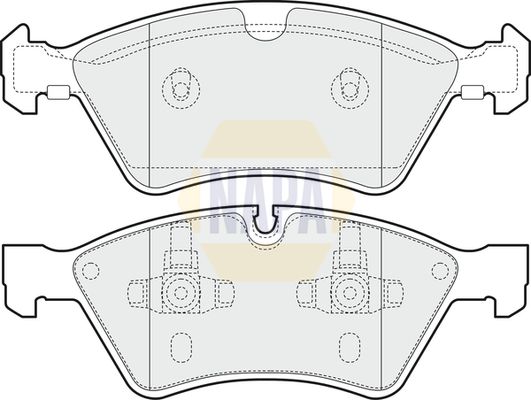 Napa NBP1118 Brake Pad Set, disc brake - 1