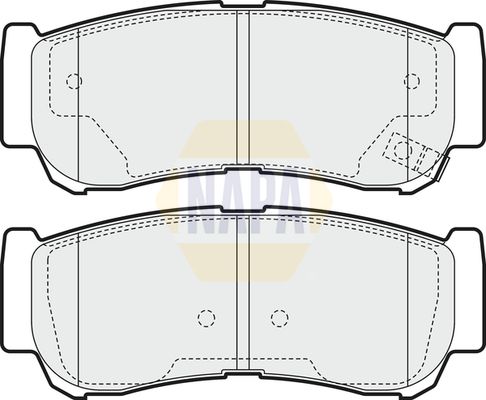Napa NBP1119 Brake Pad Set, disc brake - 1