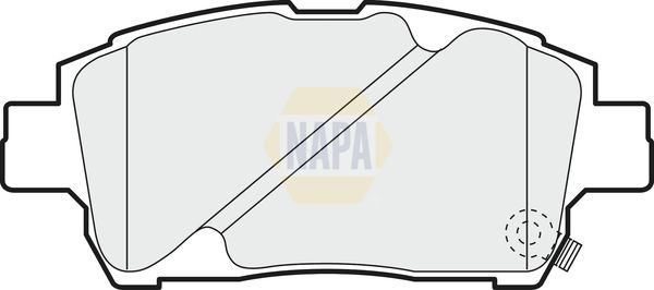 Napa NBP1122 Brake Pad Set, disc brake - 1