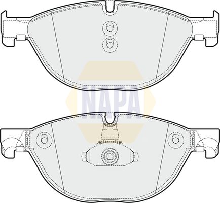 Napa NBP1124 Brake Pad Set, disc brake - 1