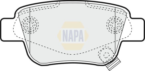 Napa NBP1126 Brake Pad Set, disc brake - 1