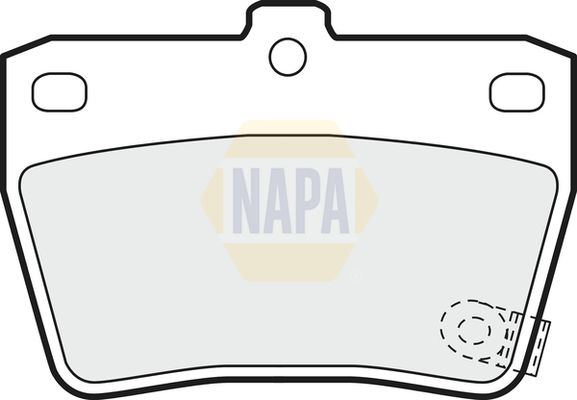 Napa NBP1128 Brake Pad Set, disc brake - 1