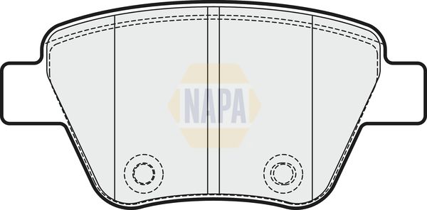 Napa NBP1134 Brake Pad Set, disc brake - 1