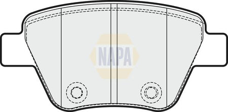 Napa NBP1134 Brake Pad Set, disc brake - 1