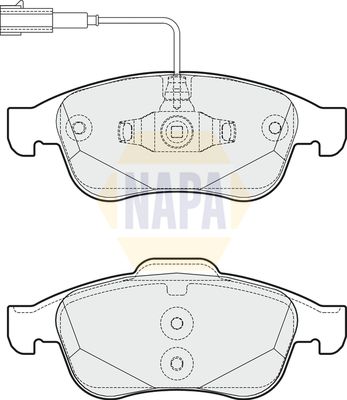 Napa NBP1137 Brake Pad Set, disc brake - 1