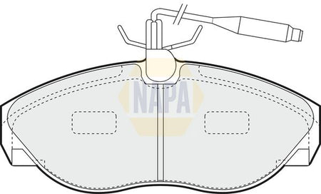 Napa NBP1142 Brake Pad Set, disc brake - 1