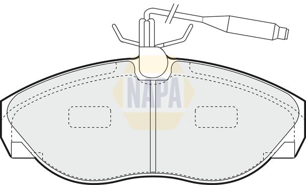 Napa NBP1142 Brake Pad Set, disc brake - 1