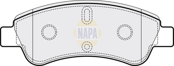 Napa NBP1146 Brake Pad Set, disc brake - 1