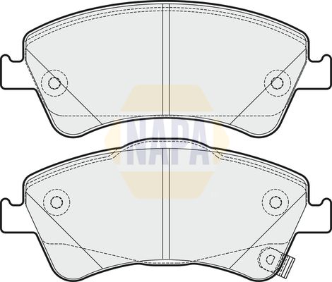Napa NBP1155 Brake Pad Set, disc brake - 1
