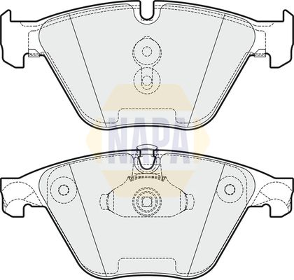 Napa NBP1157 Brake Pad Set, disc brake - 1