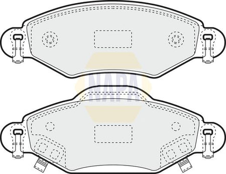 Napa NBP1159 Brake Pad Set, disc brake - 1