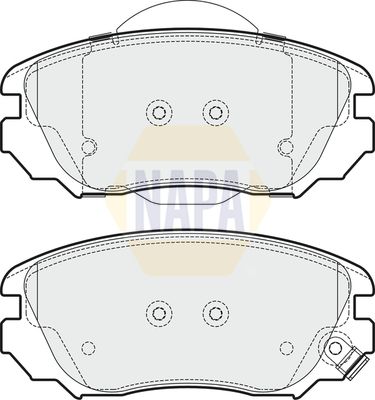 Napa NBP1164 Brake Pad Set, disc brake - 1