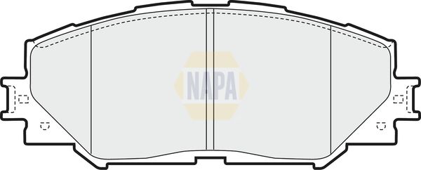 Napa NBP1166 Brake Pad Set, disc brake - 1