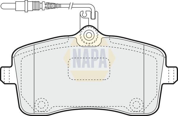 Napa NBP1167 Brake Pad Set, disc brake - 1