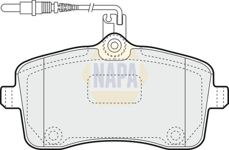Napa NBP1167 Brake Pad Set, disc brake - 1