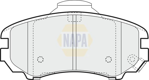 Napa NBP1173 Brake Pad Set, disc brake - 1