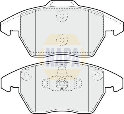Napa NBP1176 Brake Pad Set, disc brake - 1