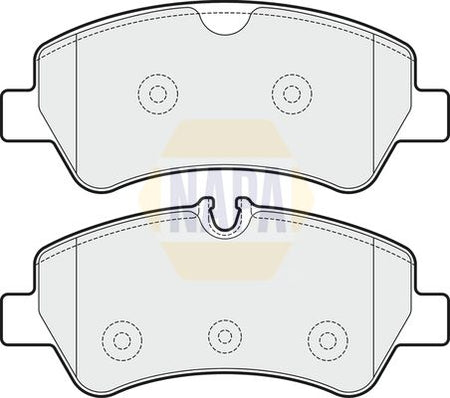 Napa NBP1182 Brake Pad Set, disc brake - 1