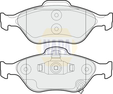 Napa NBP1184 Brake Pad Set, disc brake - 1
