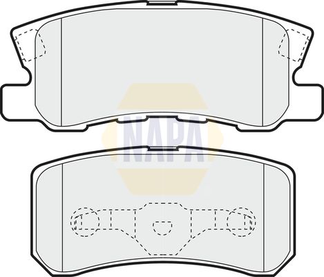 Napa NBP1191 Brake Pad Set, disc brake - 1