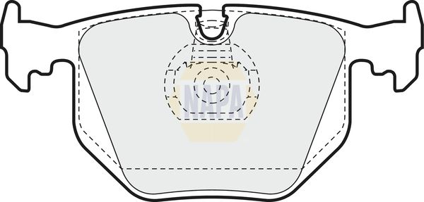 Napa NBP1193 Brake Pad Set, disc brake - 1