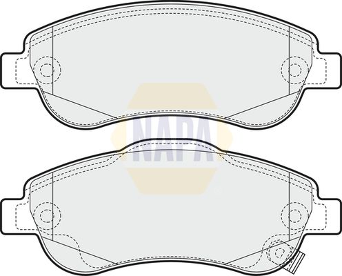 Napa NBP1194 Brake Pad Set, disc brake - 1