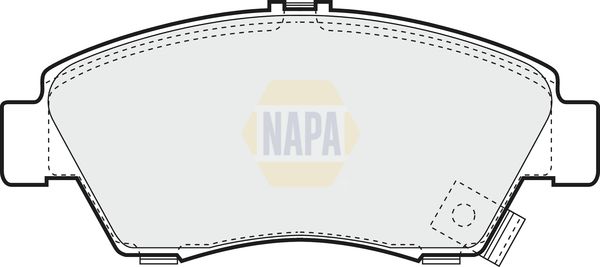 Napa NBP1195 Brake Pad Set, disc brake - 1