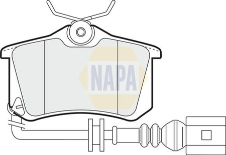 Napa NBP1202 Brake Pad Set, disc brake - 1