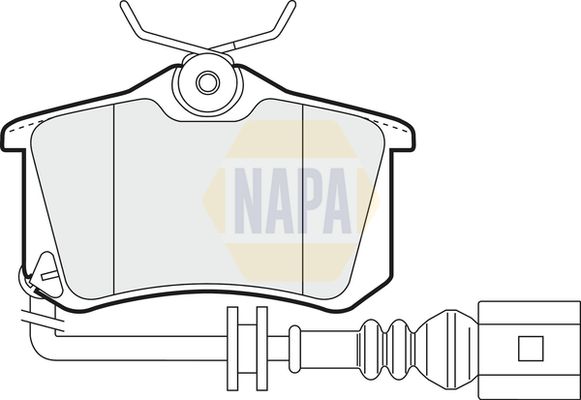 Napa NBP1202 Brake Pad Set, disc brake - 1