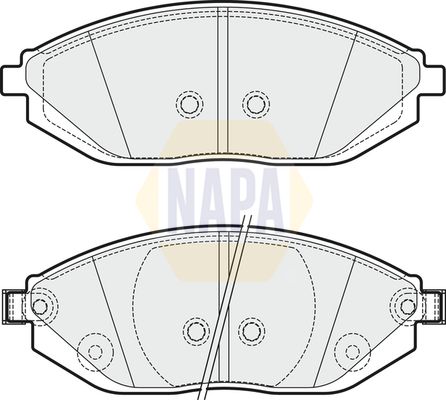 Napa NBP1207 Brake Pad Set, disc brake - 1