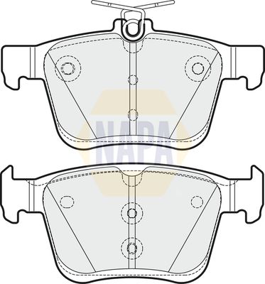 Napa NBP1211 Brake Pad Set, disc brake - 1