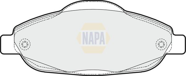 Napa NBP1217 Brake Pad Set, disc brake - 1