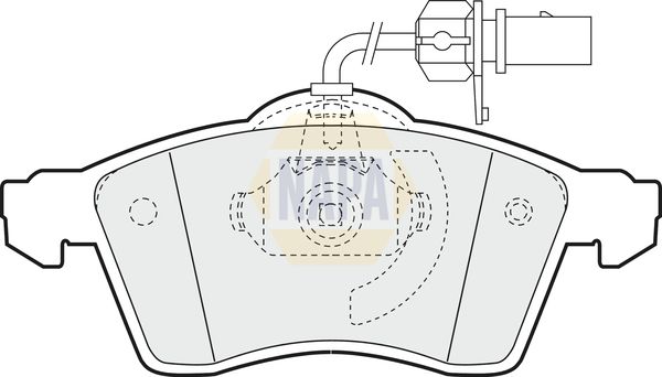 Napa NBP1219 Brake Pad Set, disc brake - 1