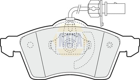 Napa NBP1219 Brake Pad Set, disc brake - 1