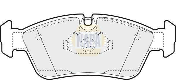 Napa NBP1221 Brake Pad Set, disc brake - 1