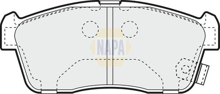 Napa NBP1225 Brake Pad Set, disc brake - 1