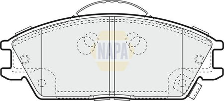Napa NBP1228 Brake Pad Set, disc brake - 1