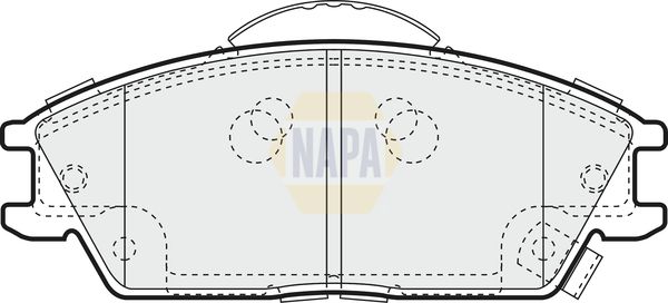 Napa NBP1228 Brake Pad Set, disc brake - 1