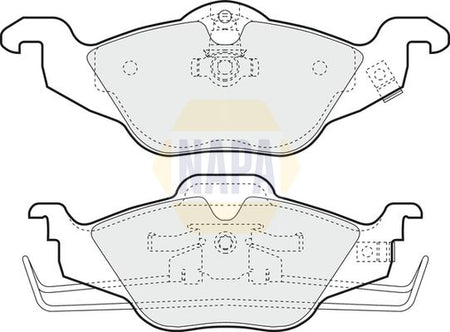 Napa NBP1229 Brake Pad Set, disc brake - 1