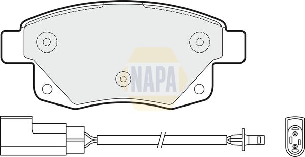 Napa NBP1230 Brake Pad Set, disc brake - 1