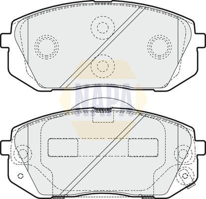 Napa NBP1232 Brake Pad Set, disc brake - 1