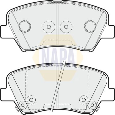 Napa NBP1235 Brake Pad Set, disc brake - 1
