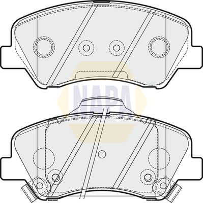 Napa NBP1236 Brake Pad Set, disc brake - 1