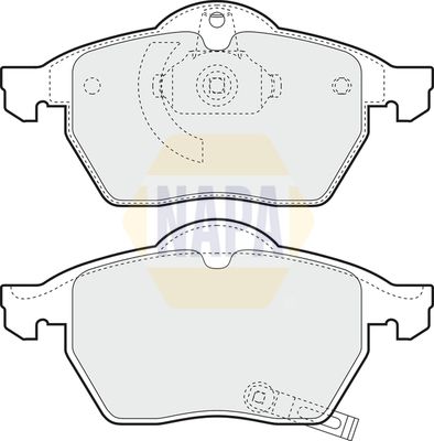 Napa NBP1238 Brake Pad Set, disc brake - 1