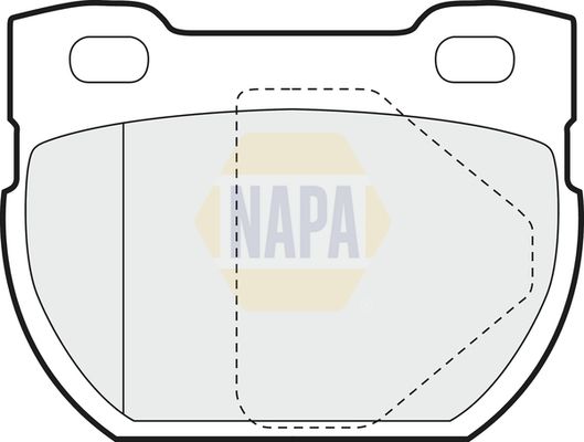Napa NBP1239 Brake Pad Set, disc brake - 1