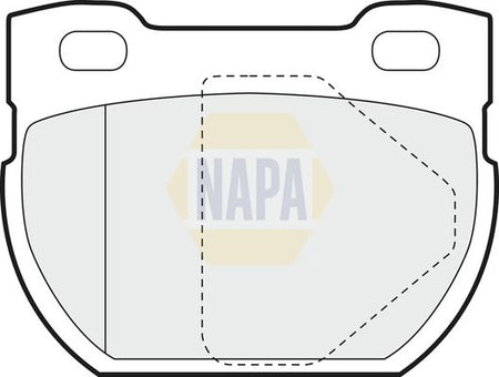 Napa NBP1239 Brake Pad Set, disc brake - 1