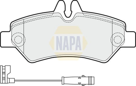 Napa NBP1245 Brake Pad Set, disc brake - 1