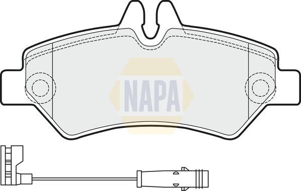 Napa NBP1245 Brake Pad Set, disc brake - 1