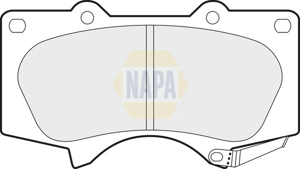 Napa NBP1248 Brake Pad Set, disc brake - 1